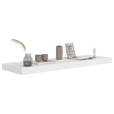 Obrázek produktu pro Plovoucí nástěnná police bílá 80 x 23,5 x 3,8 cm MDF