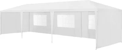 Obrázok produktu pre [casa.pro] altánok 900x300x255cm záhradný stan párty stan pivný stan festivalový stan biely
