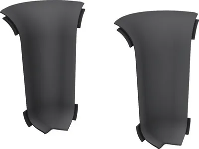 Produktbild von Prinz Innenecken für Kabelkanal-Sockelleiste dunkelgrau 60 mm