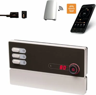 Produktbild von Sentiotec PRO B2 finnische Saunasteuerung inkl. MySentio WiFi und Türsensor bis 10,5 kW