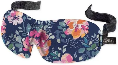 Image de Masque de voyage et de sommeil avec 40 LED, sans impression, pour les voyages et le sommeil, motif floral, taille unique