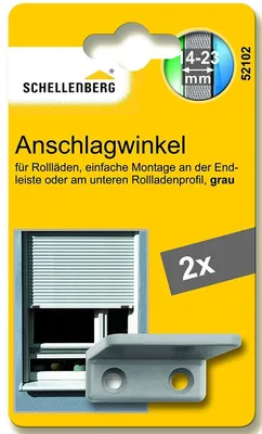 Produktbild von Schellenberg Anschlagwinkel grau für Rollladen