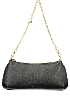 Produktbild von Elegante Damenschultertasche in Schwarz mit Kettenriemen und Reißverschluss