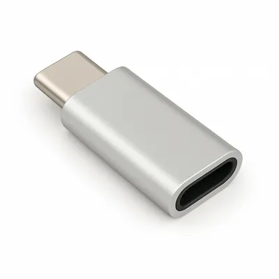 Produktbild von USB C Adapter für Apple – Schnellladefunktion und Highspeed Datenübertragung – Kompatibel mit iPhone, Samsung, Google Pixel, Xiaomi und mehr – Silber
