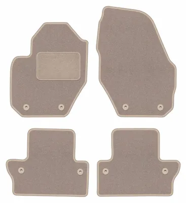 Image de Tapis de sol en moquette pour Volvo S60 II 2010- (berline) – jeu 4 pièces, beiges, sur mesure – Wielganizator LUX