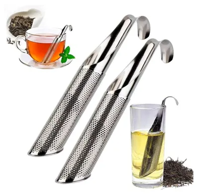 Edelstahl-Teefilter-Sieb, feinmaschig, wiederverwendbar, spülmaschinenfest