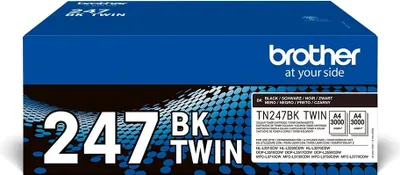 Zdjęcie produktu dla Brother TN247BK TWIN - 2-pak - wysokowydajny - czarny - oryginalny - toner - do Brother DCP-L3510, L3517, L3550, HL-L3270, L3290, MFC-L3710, L3730, L3750, L3770