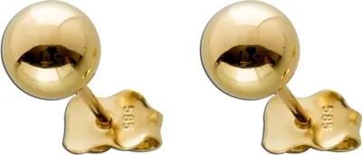 Produktbild von Kugel Ohrstecker 6mm Gelbgold 585 14 Karat