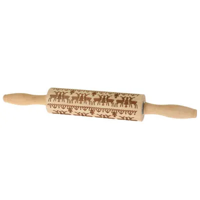 Produktbild von Teigroller mit Muster, Holz, Ø 5 cm