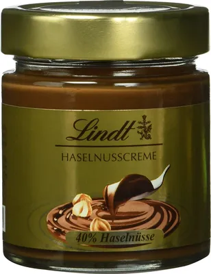 Produktbild von Lindt Haselnusscreme, cremiger Brotaufstrich, 40% Haselnüsse, glutenfrei, 220g