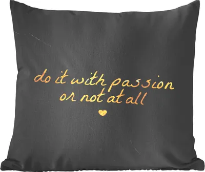 Produktbild von MuchoWow® Zierkissen Sofakissen Wohnzimmer Dekokissen 50x50 cm Zitate - Sprichwörter - Gold - Marmor - Komfort - Sofakissen