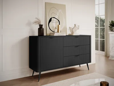 Image de Commode combinée CARTAGE - noir graphite