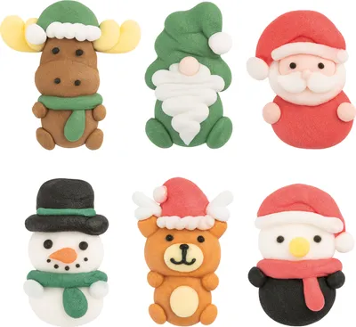 Produktbild von 72 Zucker Winter Set, verschiedene Winterfiguren