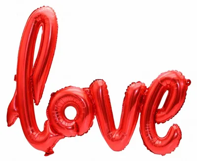 Immagine prodotto di Palloncino in foil con scritta Love, rosso, ca. 100 cm