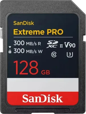 Produktbild von SANDISK SDXC Extreme Pro 128 GB 300 MB/s UHS-II V90