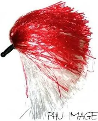 Immagine prodotto di Pompon da cheerleader rosso/bianco