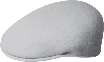 Kangol Flat Cap Schiebermütze 504 aus reiner Wolle in grau