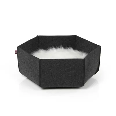 Image de AVA | Antre du chat en feutre | Chat canadien | taille L | anthracite