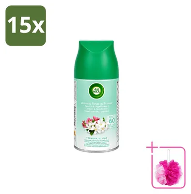 Productafbeelding van 15 x Air Wick Freshmatic navulling - Lentebris - 250 ml - Voordeelverpakking - 15 stuks