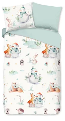 Produktbild von Good Morning Kinderbettwäsche "Magicwinter" - Multi - (140x220 cm) - 100 % Baumwolle