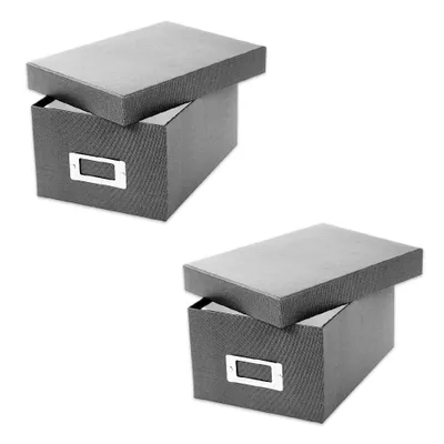 Produktbild von SET - Fotobox Bella Vista 2er anthrazit grau je 700 Fotos 10x15 85974