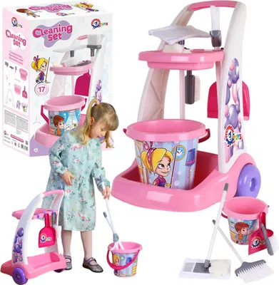 Immagine prodotto di Set Per La Pulizia - Secchio, Mop - Per Bambini 6429