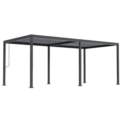 Zdjęcie produktu dla Pergola Ogrodowa Bioklimatyczna Stalowa NORDVIC Sola 3x6 m Antracyt