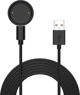 Produktbild von Für Amazfit Bip 6 / Active 2 Magnetisches Split Ladekabel USB-C 1 Meter Schwarz
