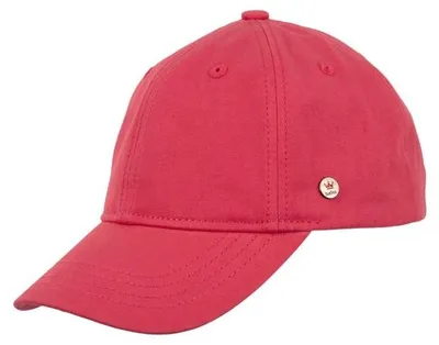 Balke Baseball-Cap Canvas Baumwolle in rot