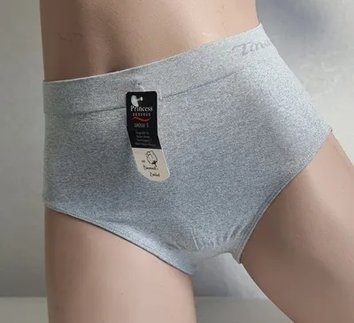 Produktbild von *Princess Dessous*Damen Hüftslip "Tina" 3er Pack ohne Nähte super elastisch Gr. XXL, Grau