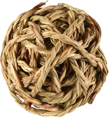 Image de Flamingo Jouet pour rongeurs Balle + clochette Herbe de mer Algi, dimensions : 7 cm