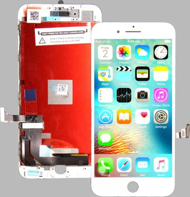 Produktbild von Standard Display Einheit weiß, komplett für iPhone 7+
