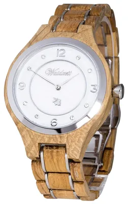 Produktbild von Waidzeit YA03 Weinprinzessin Blanc Uhr Damenuhr Holz braun