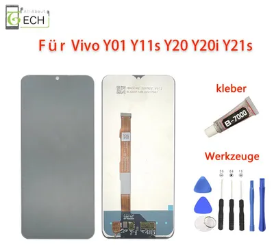 Produktbild von Für Vivo Y11S V2028 LCD Display Bildschirm Touch Screen Schwarz + Werkzeuge