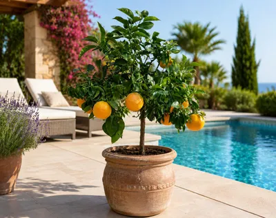 Obrázok produktu pre Pomarančovník (Citrus aurantium) – 70–100 cm – Strom pomarančovníka, pomaranče, citrusové stromy. Stredomorská rastlina vhodná na pestovanie v kvetináči, čiastočne mrazuvzdorná, productTiles.product.images.aiGenerated