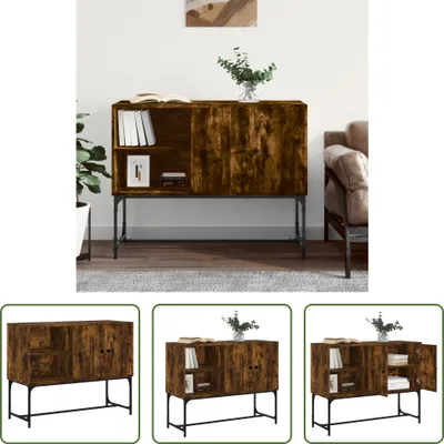 Produktbild von The Living Store Sideboard Räuchereiche 100x40x79,5 cm Holzwerkstoff