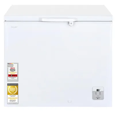 Produktbild von Exquisit Gefriertruhe GT220-HE-010A weiß | 217 l Nutzinhalt | Energieklasse A | Schnellgefrieren | LED-Anzeige | abschließbare Tür