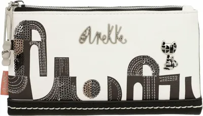 Image de Anekke porte-monnaie Peace & Love Nature Sixties RFID Wallet Black & White multicolore