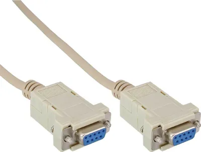 Obrázok produktu pre InLine 12222C, Béžová, 2 m, DB9, DB9, Samica, Samica