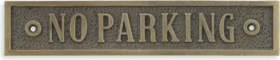 Produktbild von Eine gusseisernes „Parkverbot“-Schild Replikat Retro Design Dekoration