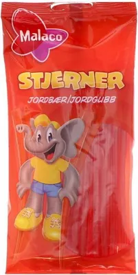 Produktbild von Malaco Stjerner Jordbær 92g