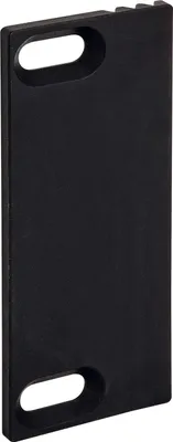 Produktbild von WSS Fallenauslaufplatte 32x80x3mm für Schließblech/E-Öffner Kunststoff schwarz