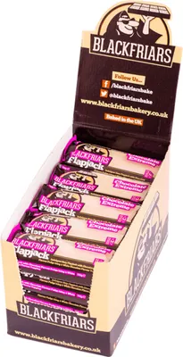 Produktbild von Blackfriars Flapjacks (25x110g) Chocolate Extreme - Riegel - Energie-Riegel