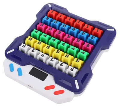 Produktbild von Elektronisches Sudoku-Puzzlespiel, tragbar, buntes Lichteffekt-Logik-Trainer-Brettspielzeug für Kinder, Jugendliche und Erwachsene