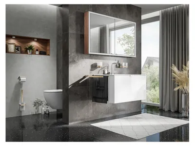 Produktbild von emco loft Toilettenbürstengarnitur, Wandmodell, satiniertes Kristallglas, 051501700
