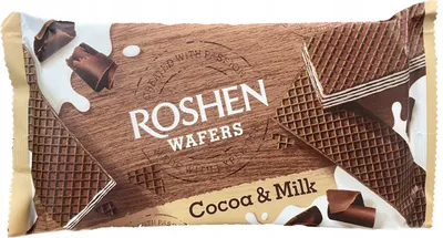 Zdjęcie produktu dla Roshen Wafelki Z Nadzieniem Kakaowo-Mlecznym 216 G
