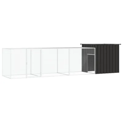Obrázok produktu pre vidaXL Klietka pre kurčatá antracitová 400x91x100 cm pozinkovaná oceľ
