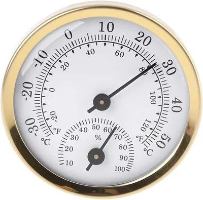 Produktbild von Analoge Luftfeuchtigkeits- und Temperaturmessgerät 58mm