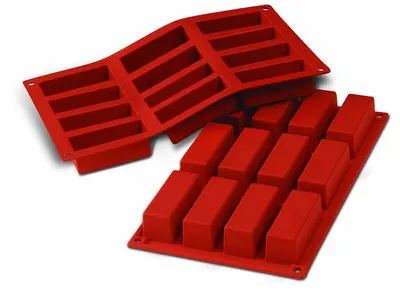 Obrázok produktu pre Solidchoice – Silikónová obdĺžniková forma s 12 otvormi na pečenie