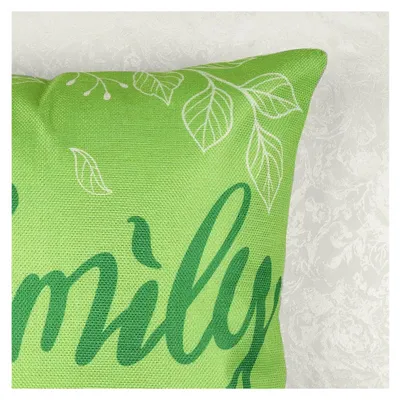 Produktbild von Eukalyptusblätter Kissenbezüge 45 x 45 cm, grün, Pflanzenmotiv, Polyester, dekorative Zierkissenhüllen für Sofa und Wohnzimmer, 4er Set